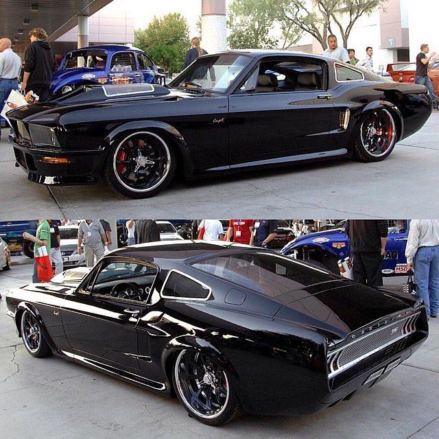?? Classics Daily ?? on Instagram: “The Obsidian Mustang with its twin-supercharged 392ci Windsor pushing 850 horsepower! This thing is a beast and the build has a total of…”