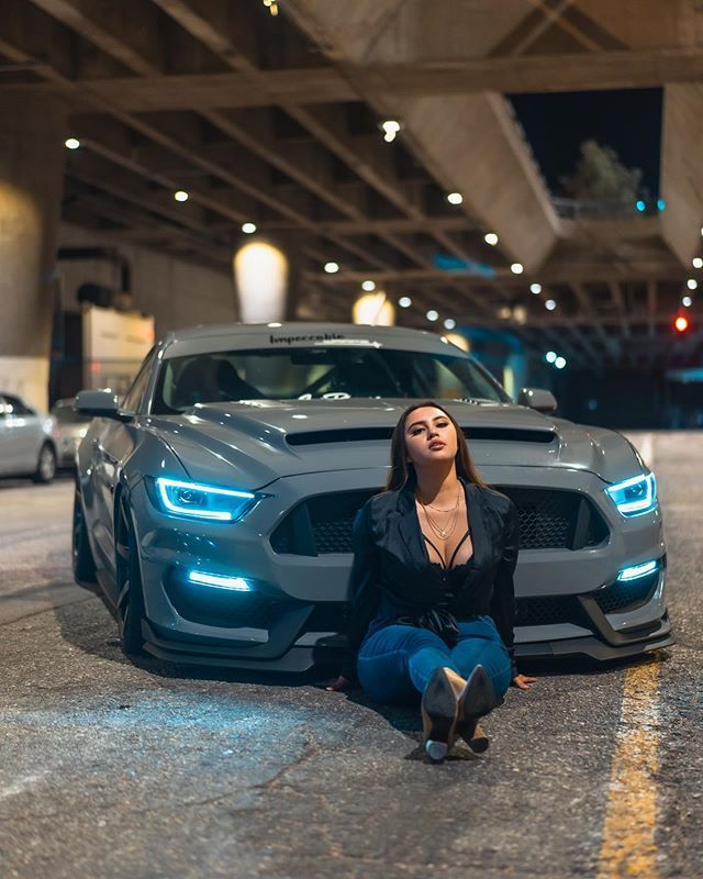 Ivary ♡ on Instagram: “Looks like heaven with a hell of an attitude . . pc. @Jose2g . .  #Losangeles #baggedcars #wrap #bags #mustanggt #fordgirl #cargirls…”