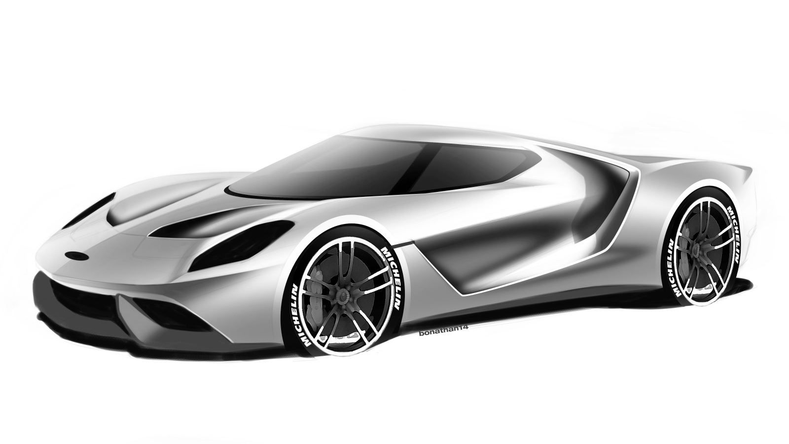 Ford GT Sketch More