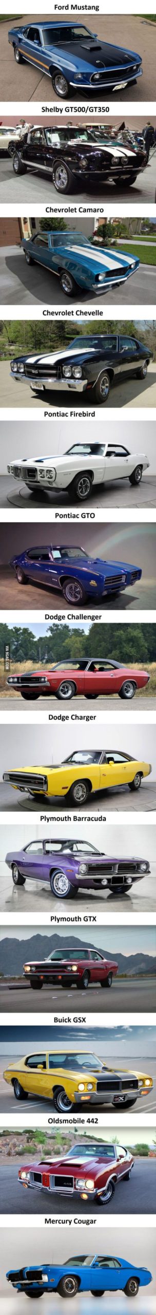 The Most Iconic Muscle Cars