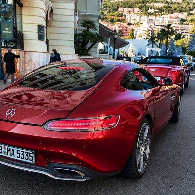 J  U  S  T  •  C  A  R  S on Instagram: “The Bentley Continental GT Convertible and the Mercedes AMG GT. A combo of two perfect supercars, in the same colour. Beauty meets…”