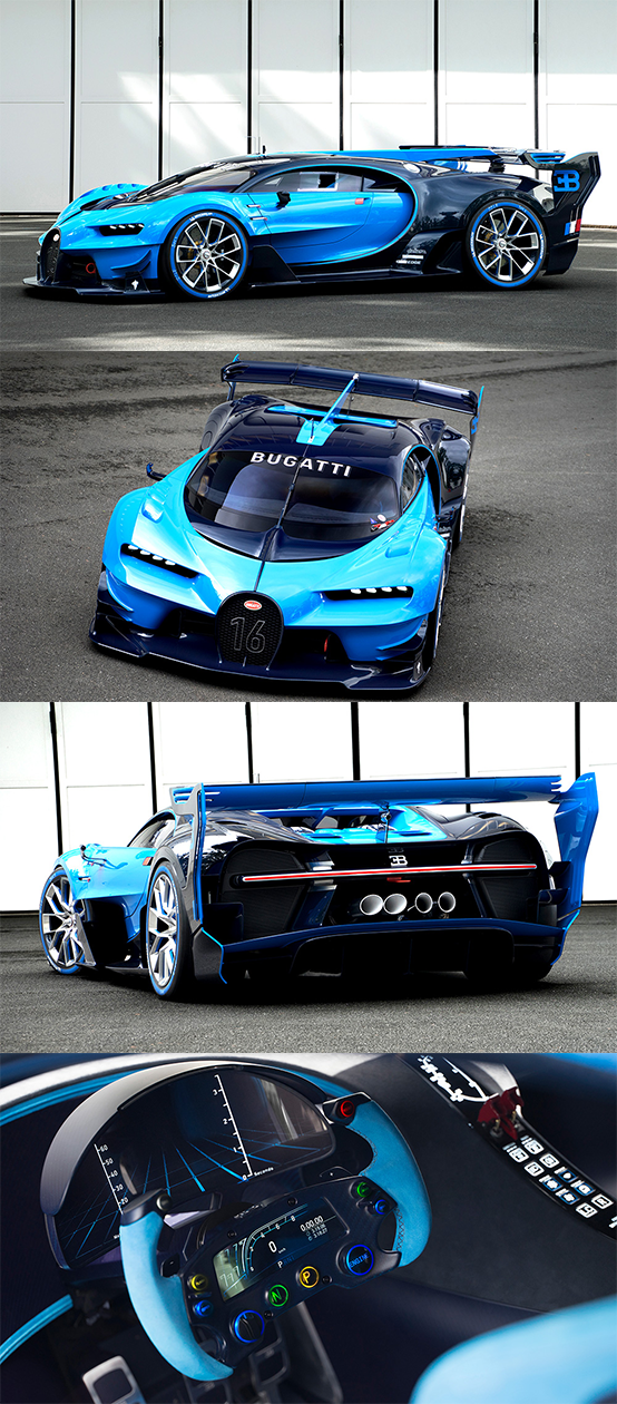 The Bugatti Vision Gran Turismo Concept Is a Real-Life Video Game Supercar Car S…