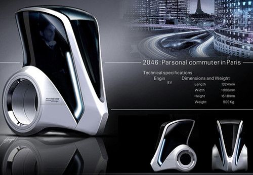 2046 Parsonal Commuter – Share-A-Car Concept For Urban Parisians