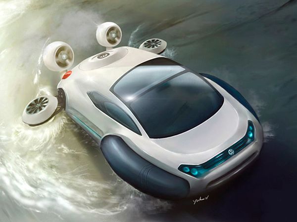 Futuristic Volkswagen Concept Car – Aqua