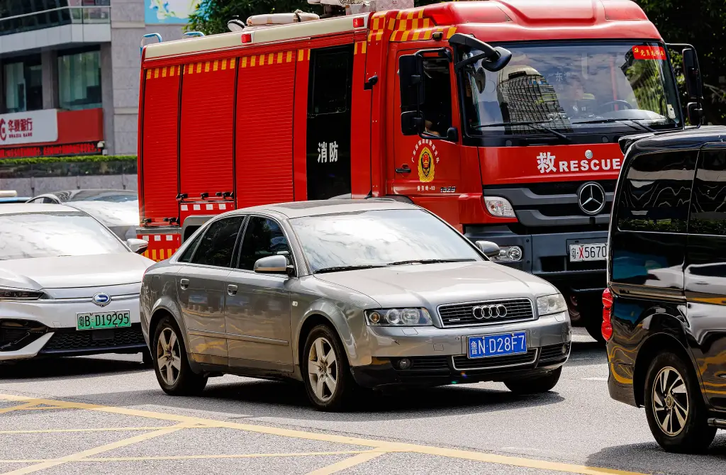 Audi A4 B6 saloon in China