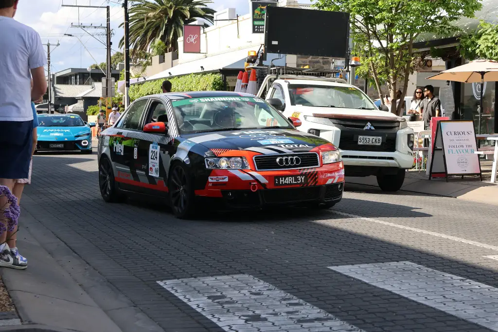 Audi S4 B6 saloon at the 2026 Adelaide Rally Street Party