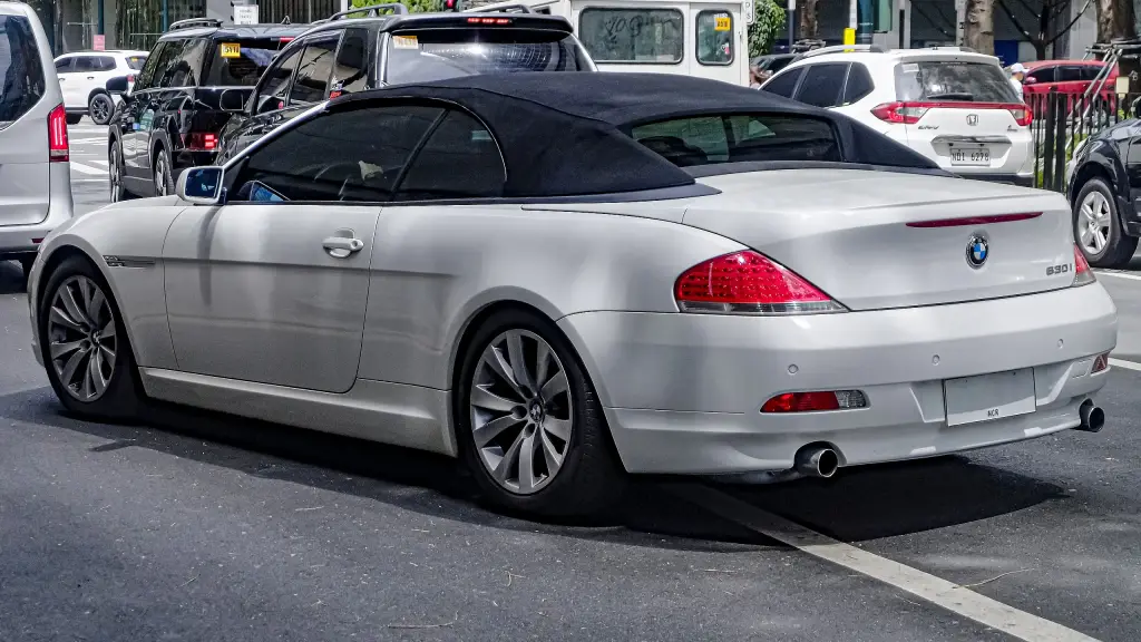 White BMW 630i E64 convertible