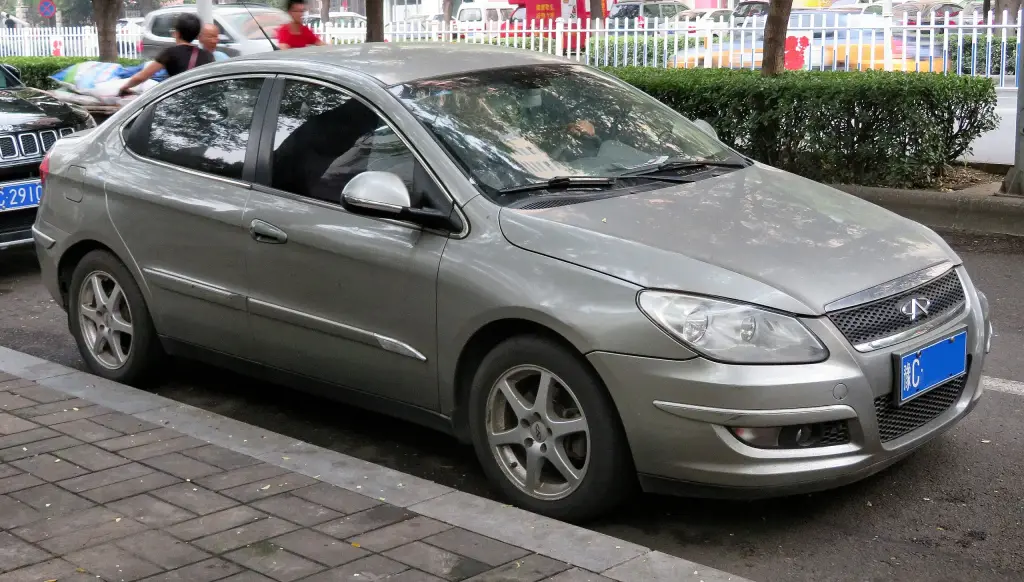 Chery A3 sedan, front view