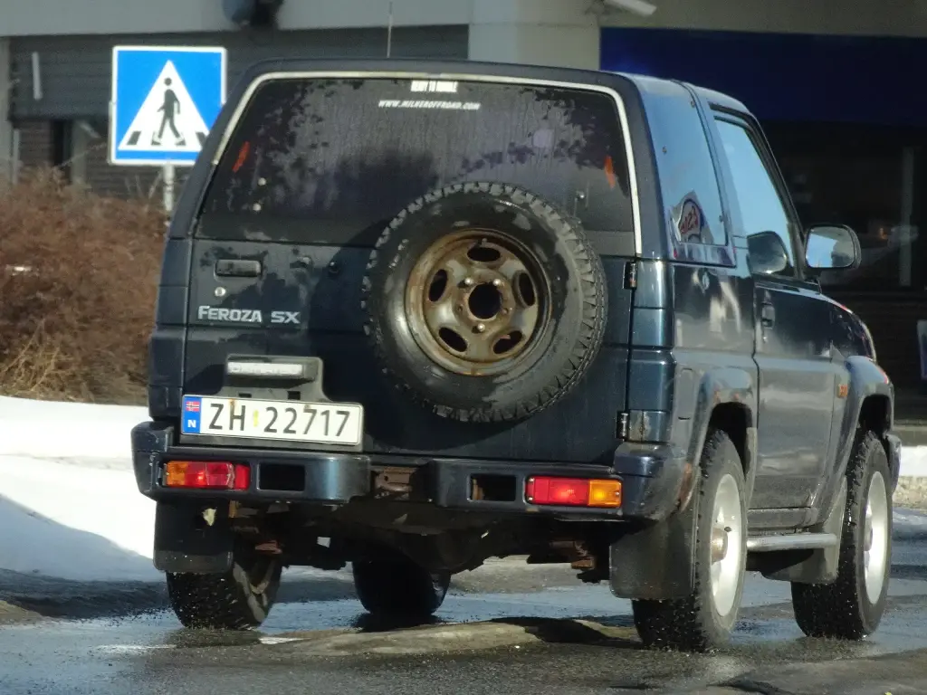 Daihatsu Feroza on the road