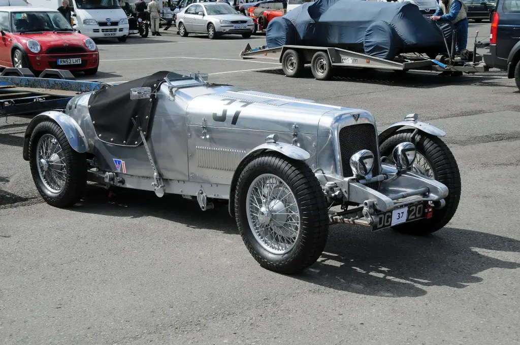 Alvis 12/70 special at a VSCC meeting at Oulton Park