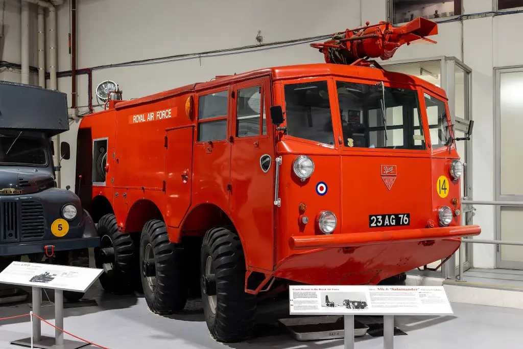 Alvis Mk 6 Salamander crash tender at the RAF Museum London