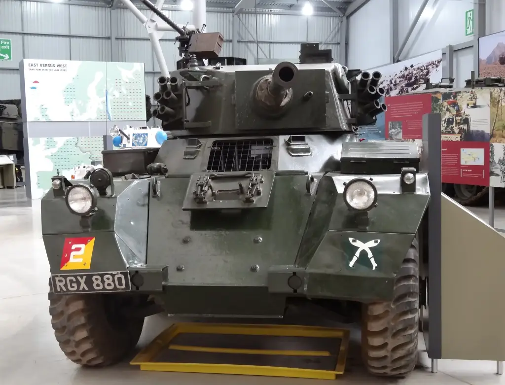 Alvis Saladin at the Bovington Tank Museum