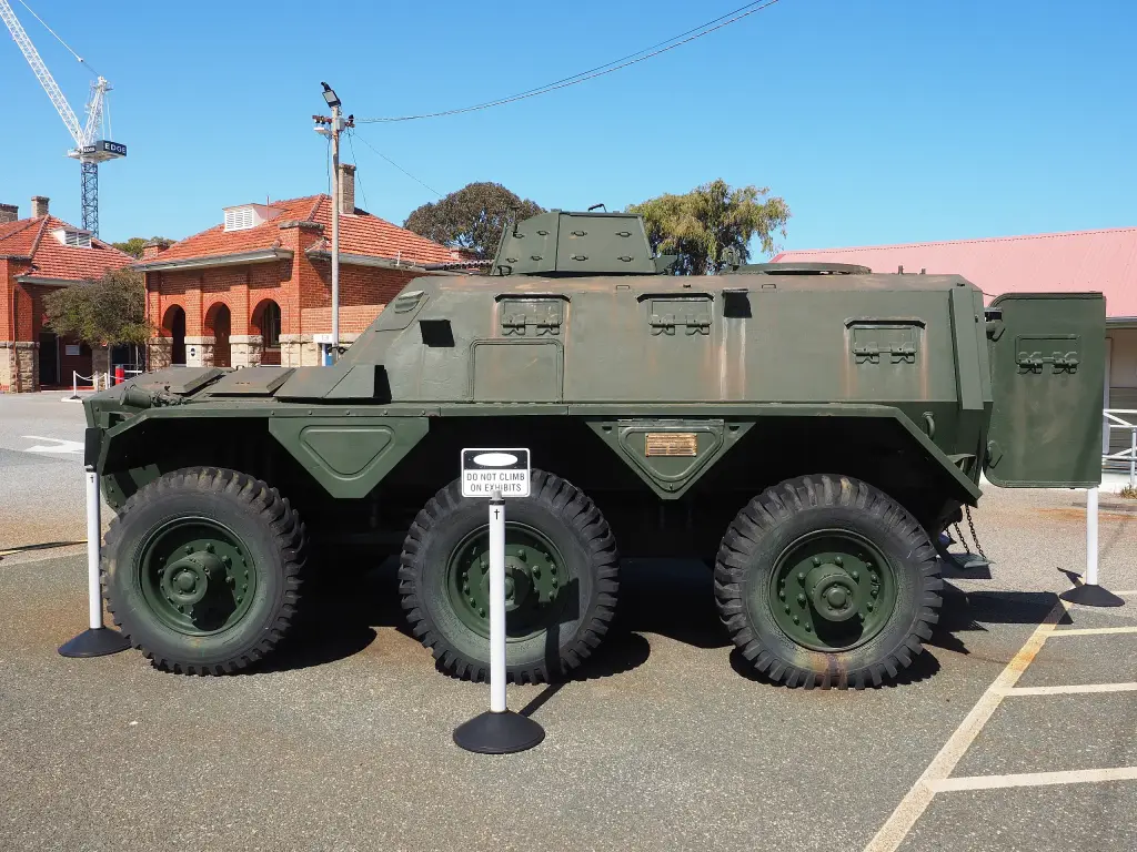 Port side of an Alvis Saracen at the Army Museum of Western Australia