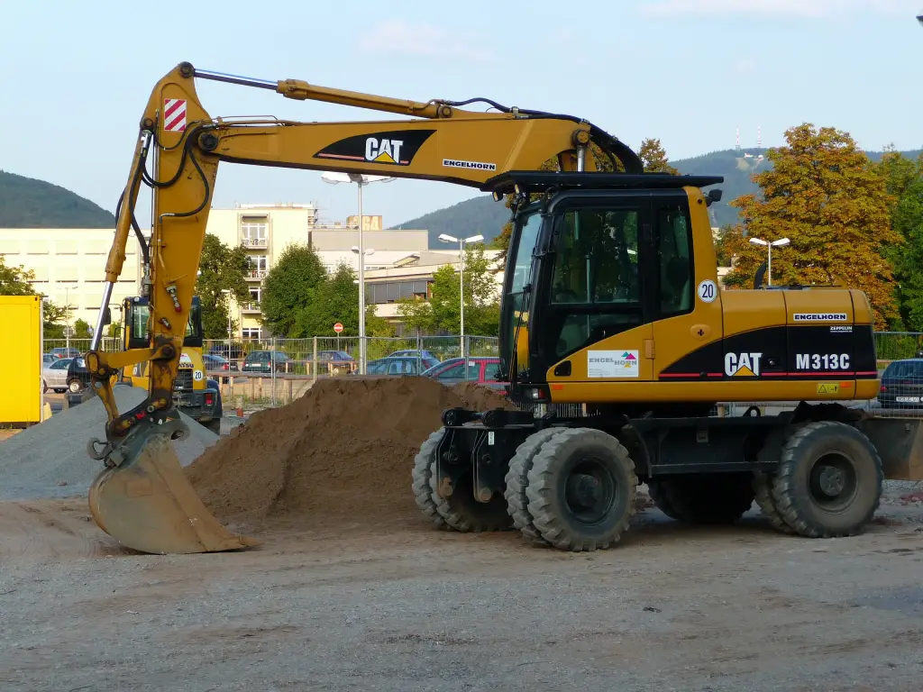 CAT M 313 C wheeled excavator