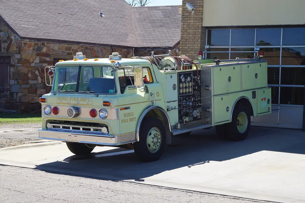 Ford C series fire engine in service