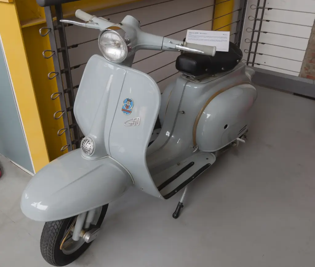 Gilera G50 in the Piaggio museum at Pontedera