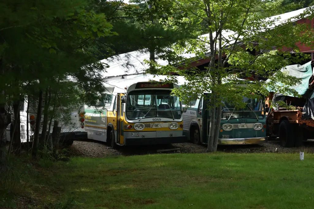 GMC New Look buses at the Seashore Trolley Museum