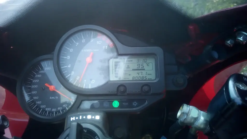 Honda VTR 1000F dashboard