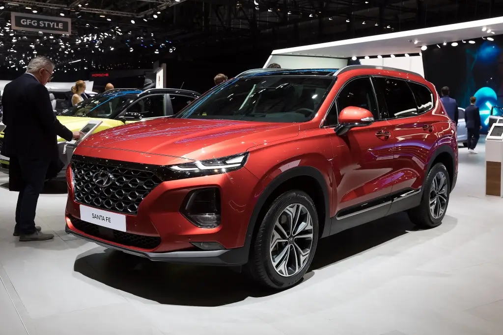 Hyundai Santa Fe at the 2018 Geneva motor show