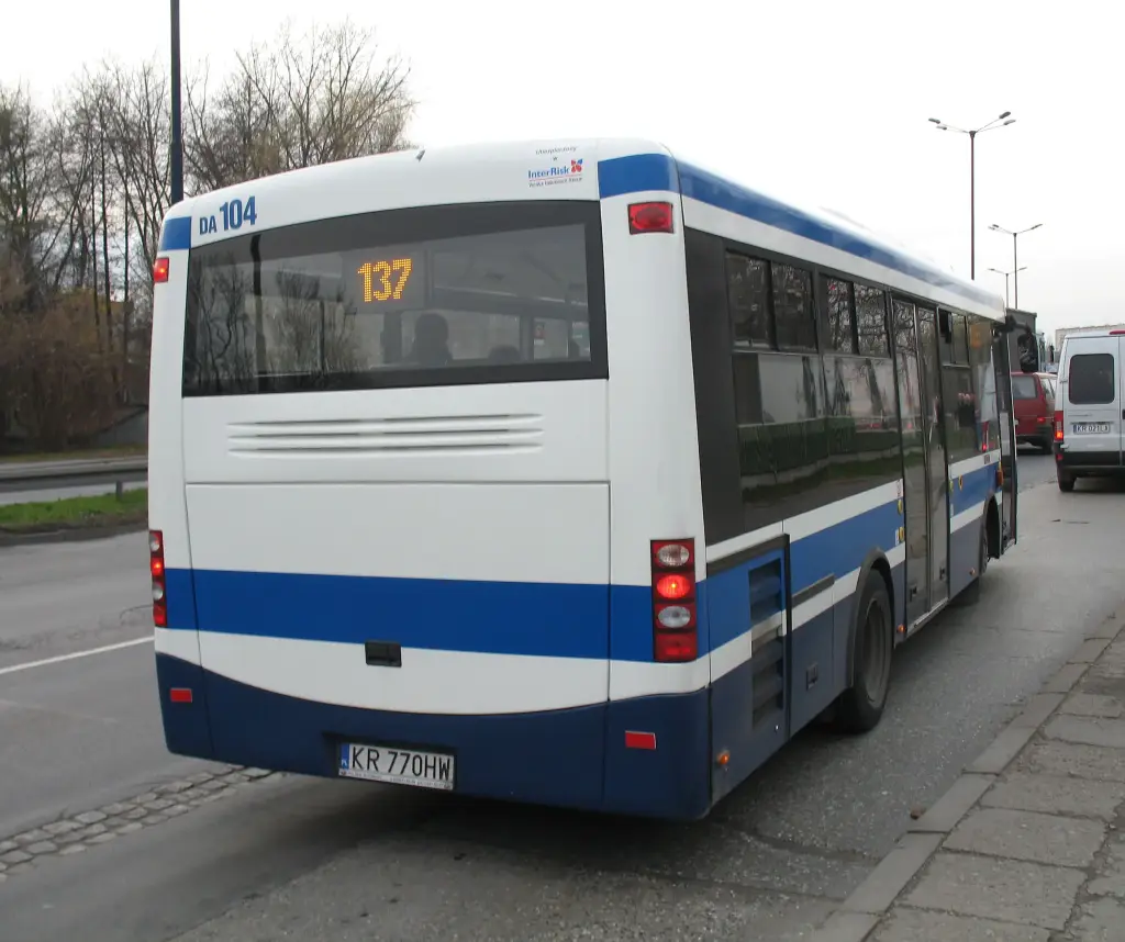 Rear of a Jelcz M083C Libero of MPK Kraków