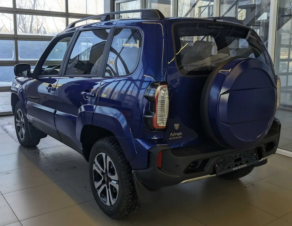 Blue Lada Niva Travel KHL, rear view
