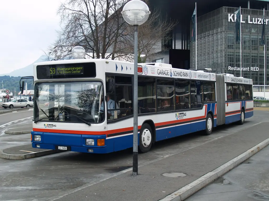 Articulated bus of Auto AG Rothenburg