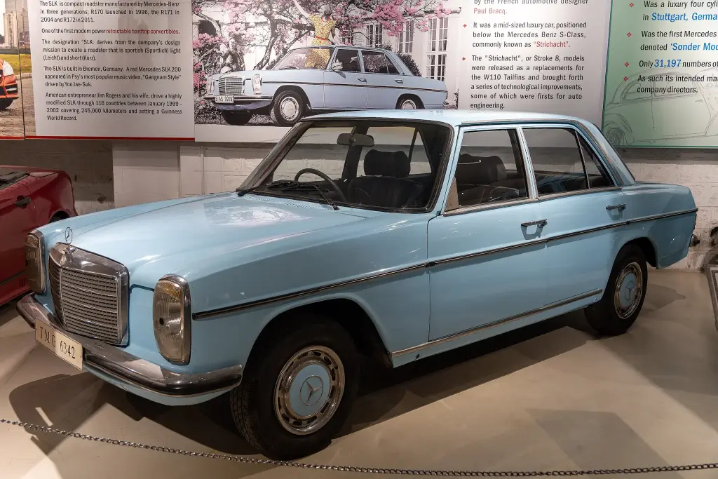 Mercedes-Benz W114/W115 in a museum