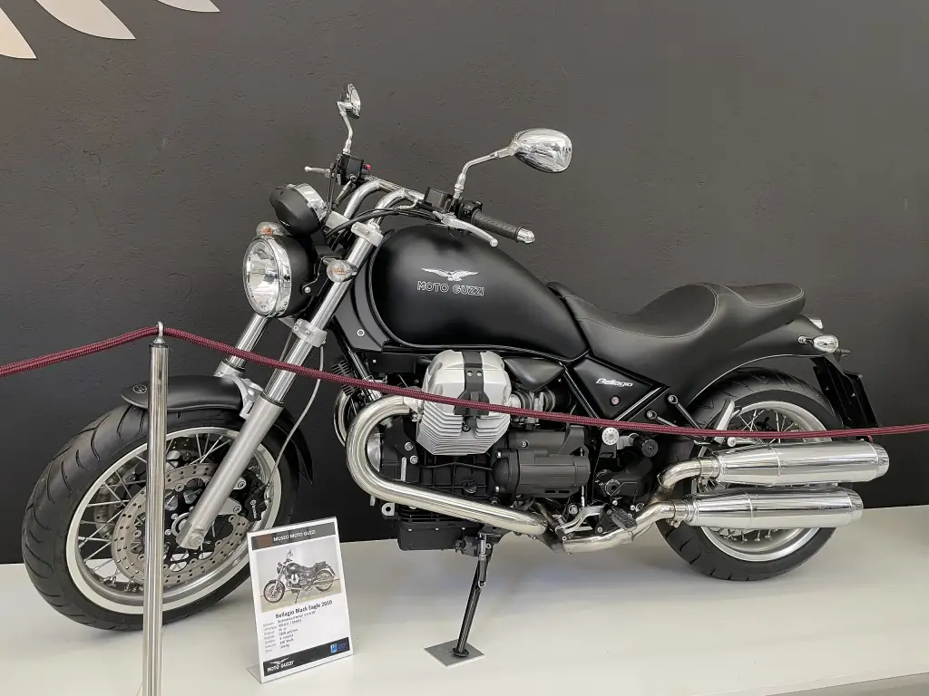Moto Guzzi Bellagio Aquila Nera in the Moto Guzzi museum