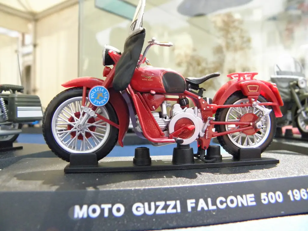 Moto Guzzi Falcone 500 of the Italian police