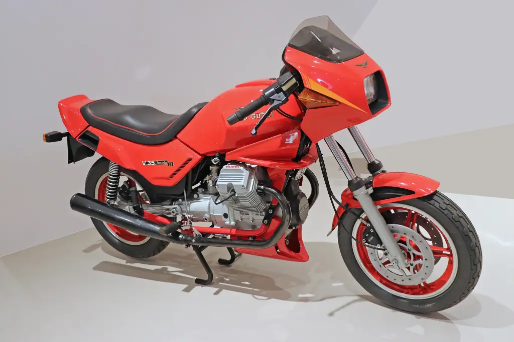 Moto Guzzi V35 Imola II of 1984-1986 in the Moto Guzzi museum