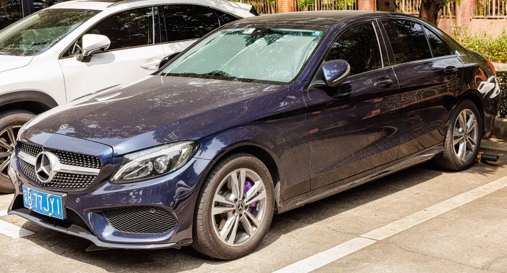 Mercedes-Benz C-Class W205 long-wheelbase saloon, rear view