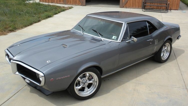 67 pontiac firebird grey chrome. my dad’s car IS going to be mine!