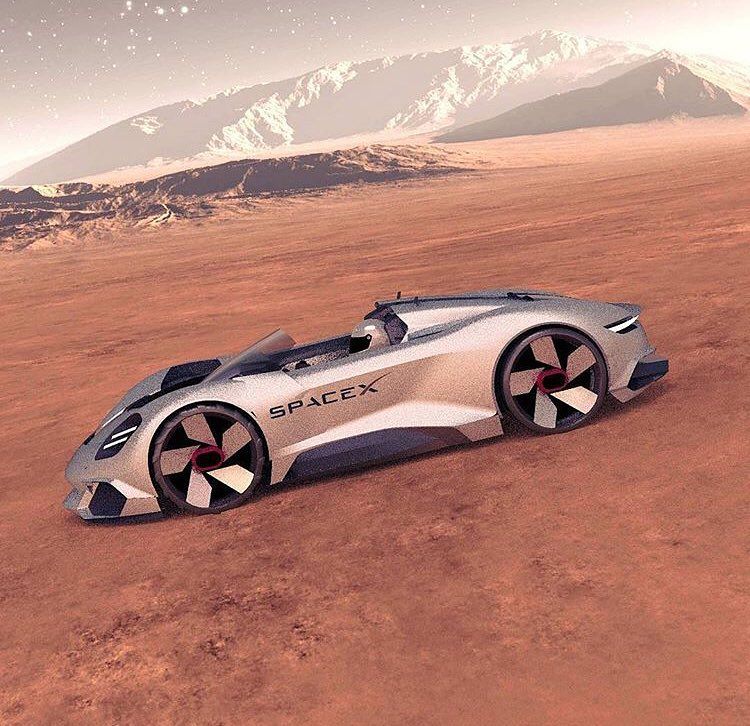 A car for SpaceX’s Starman by @bikeincept can we start a #StarmanChallenge tag…