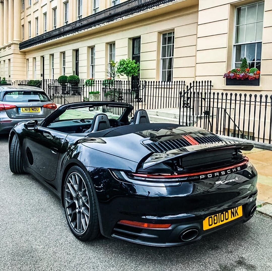Porsche @Porscheperformance4u on Instagram: “Pics submitted by @nathankhider – who recently purchased this beautiful 2019 Porsche 911S (992) cabriolet for his wife (lucky girl).…”