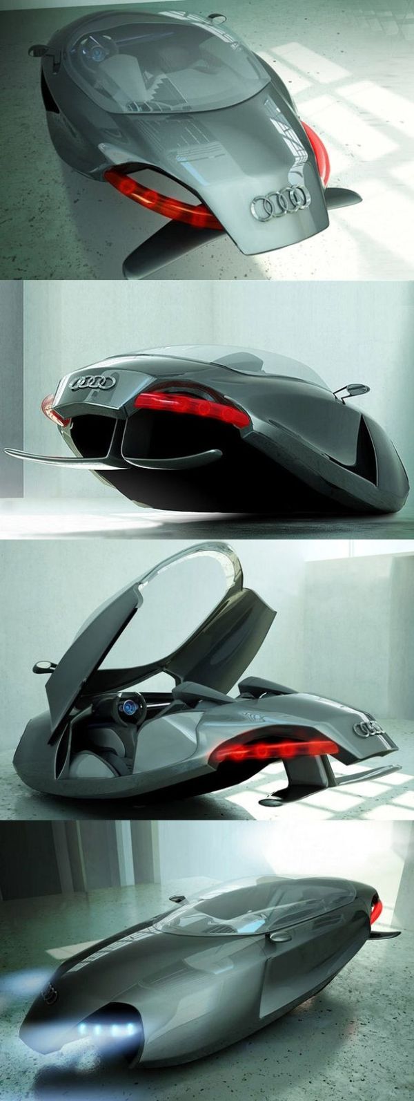 O que a Audi tem a ver com Os Jetsons?? O Audi Shark é projeto vencedor do conc…