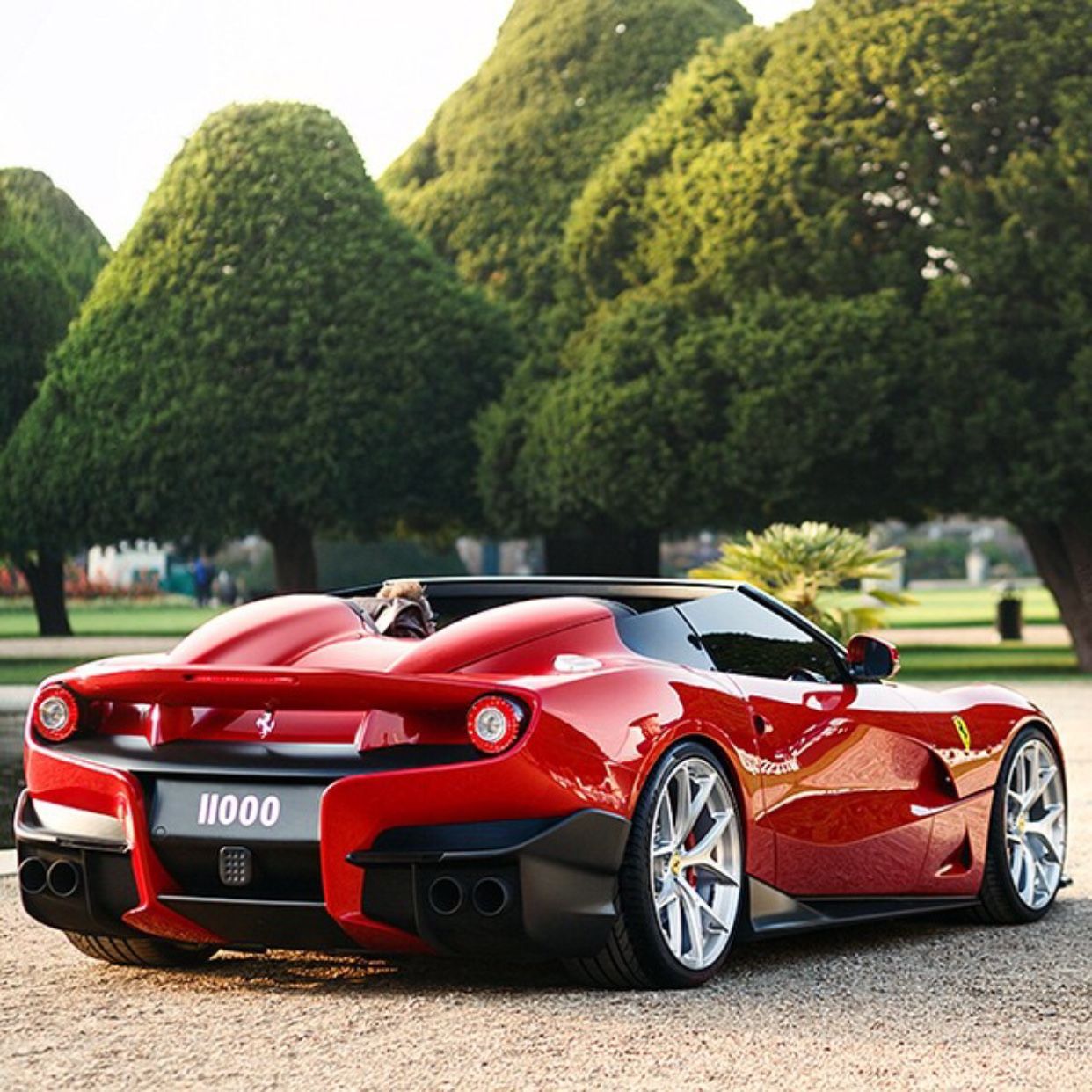 Ferrari F12 TRS painted in Rosso Corsa Photo taken by: @Alexpenfold on Instagram