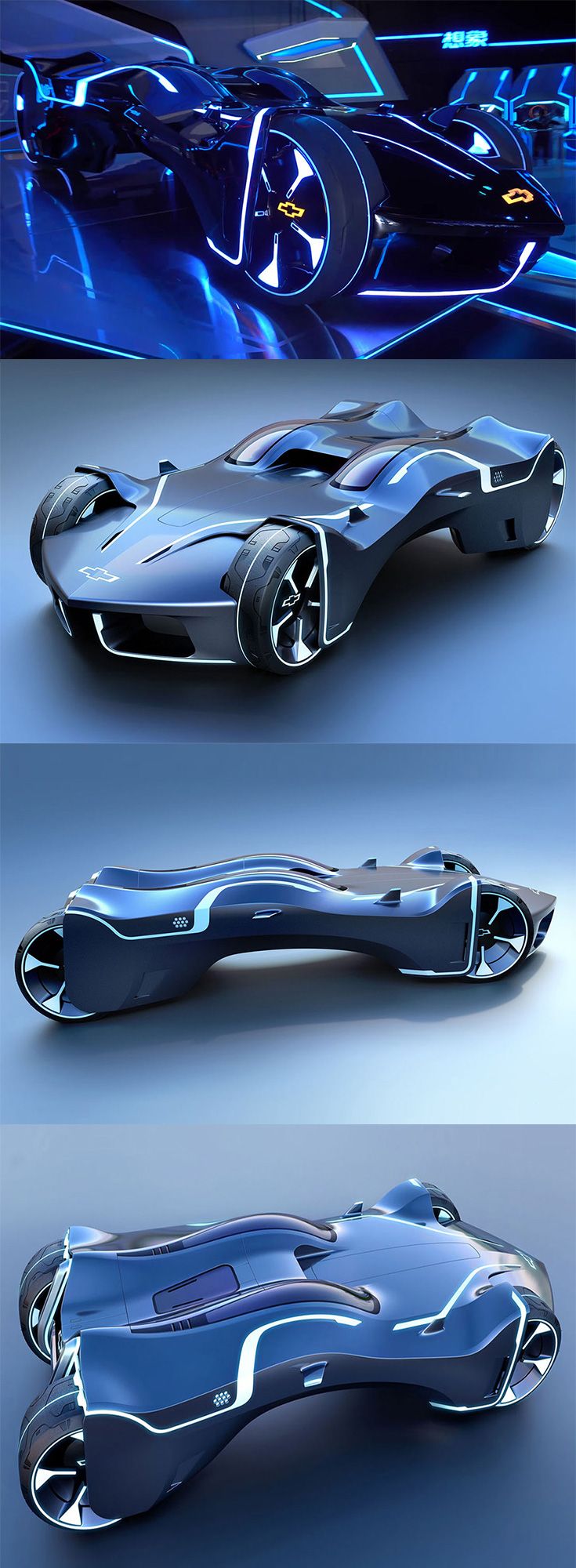 This design is a distillation of the perfect essence of Tron and Chevy in one ma…