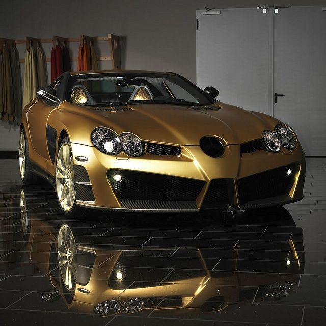 Car of the day on our page is: Mercedes Benz SLR Mclaren Renovatio Gold Edition …