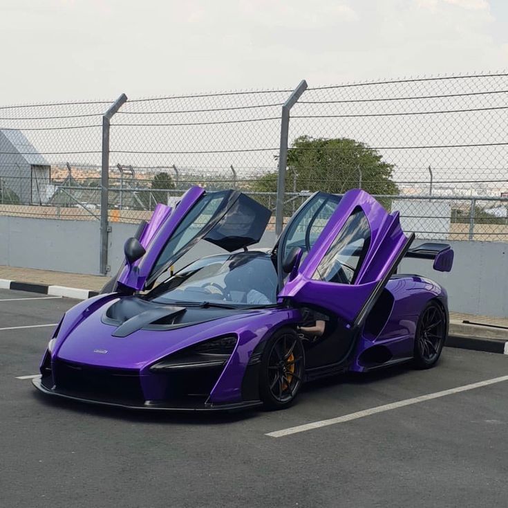 McLaren Senna chassis #111 painted in MSO R Singh Purple w/ exposed carbon fiber…
