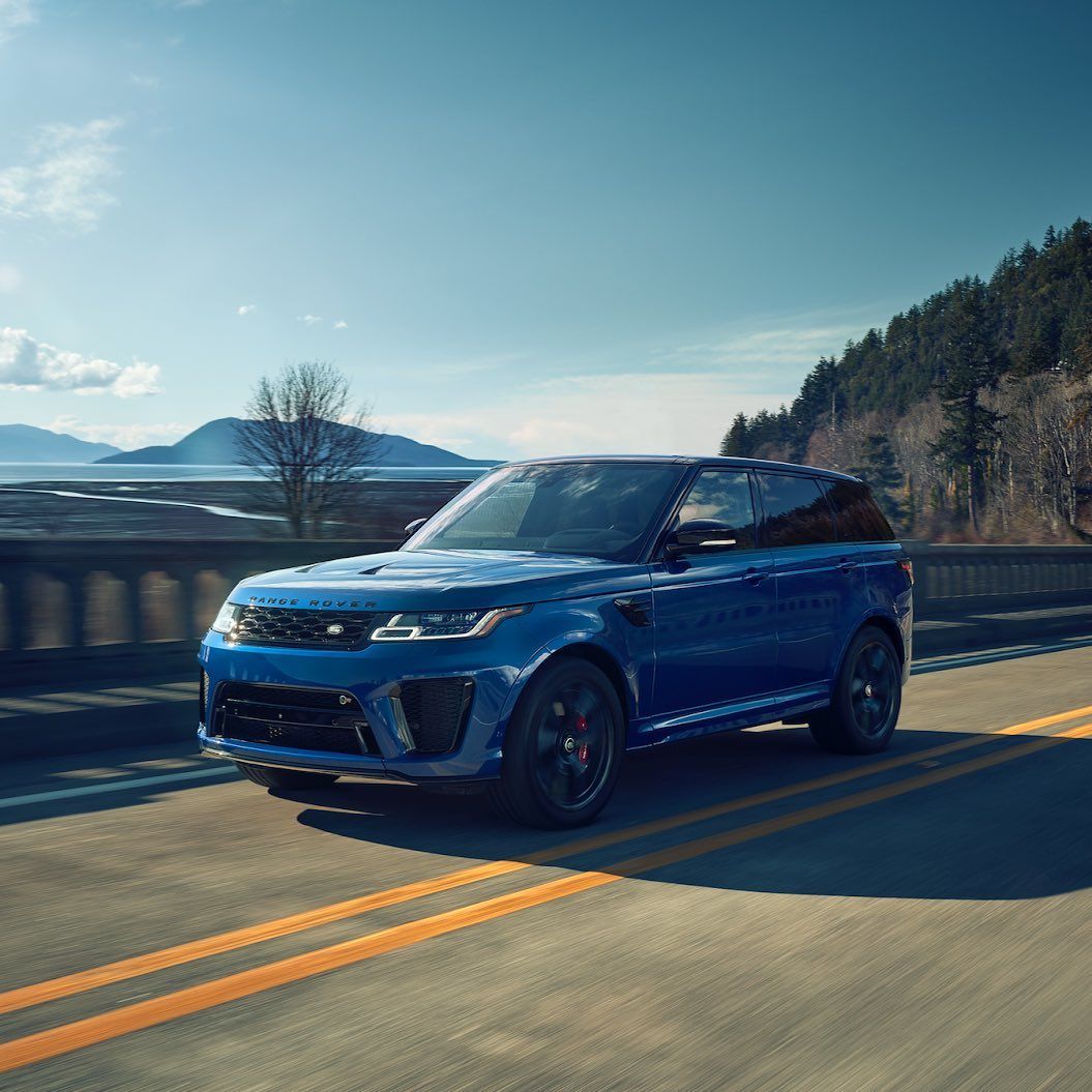 Land Rover USA on Instagram: “Blue streak. The Range Rover Sport SVR goes 0-60 in 4.3 seconds, delivering acceleration you can really feel. #RangeRoverSport”