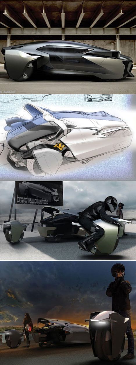 Bobin Kil’s car concept with removeable, driveable wheels Posted by hipstomp / R…