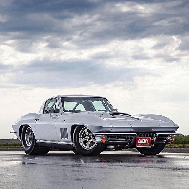 Classic Cars, Trucks on Instagram: “from @chevyhighmag –  Can you guess what year of this crazy Pro Street Corvette? Hint: it’t not a ’67!  #c2corvette #chevy #chevrolet #pin…”