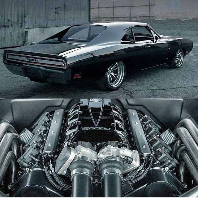 Ken Johnson on Instagram: “The @speedkore01 built ’70 Charger with a twin-turbo Mercury Racing QC4V 9.0 L 90-degree double overhead cam V8 producing 1,650hp. #mopar…”