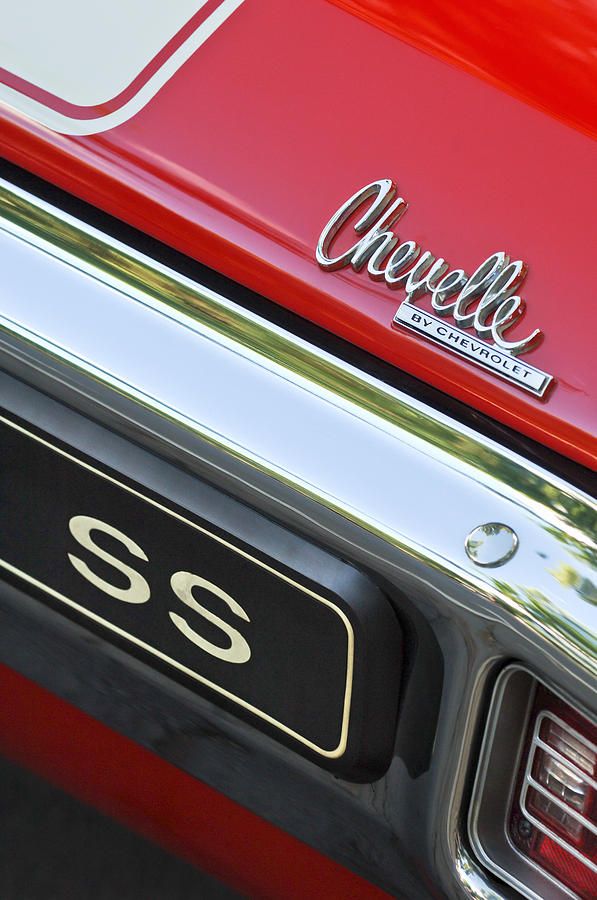 1970 Chevrolet Chevelle SS Taillight Emblem by Jill Reger