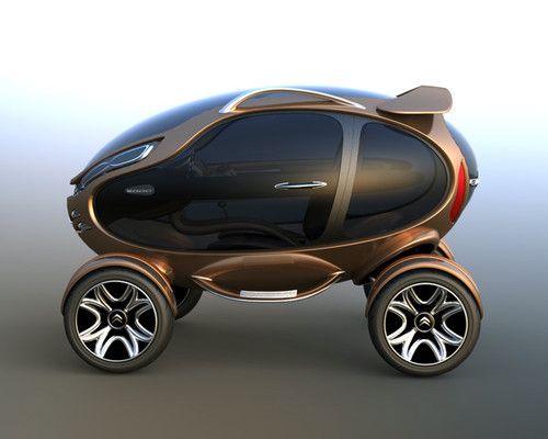 Futuristic Vehicle, Citroen EGGO – Electric Car By Damnjan Mitic