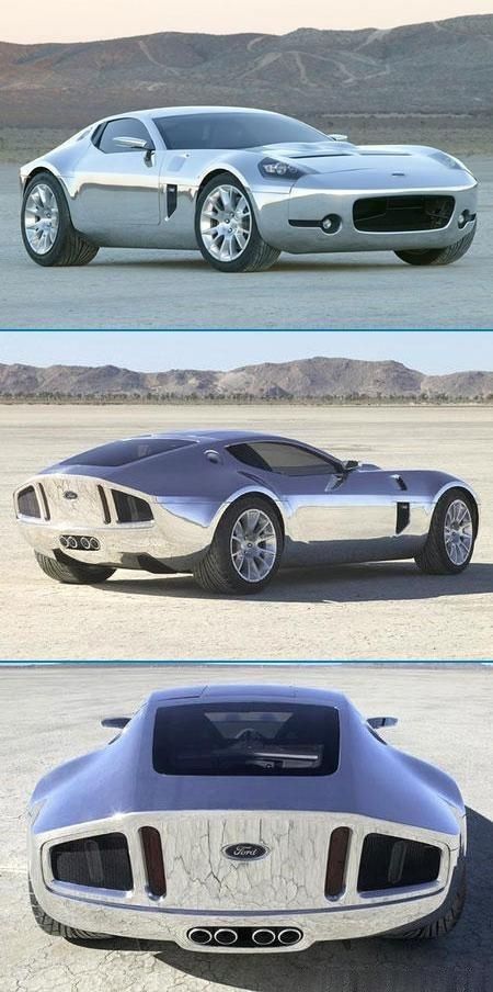 Stunning Chrome Ford Shelby GR-1 concept.