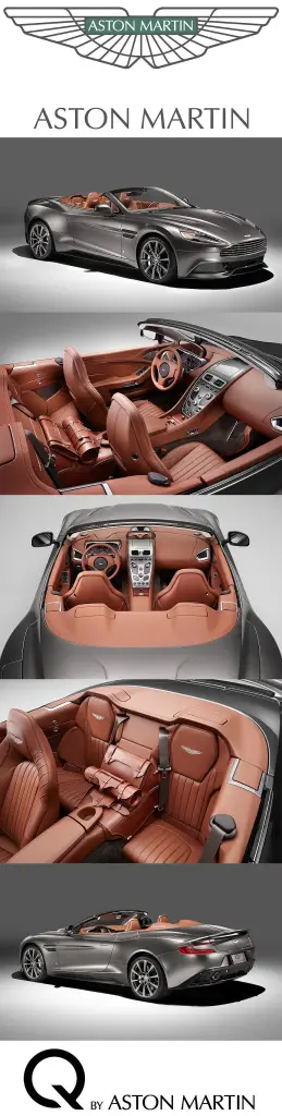 This Vanquish Volante adopts a new Q exterior paint finish – Frosted Silver ...